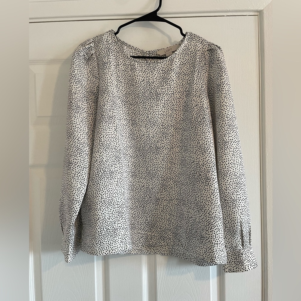 Patterned Work Blouse from LOFT, size SMALL